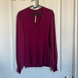 Ted Baker burgundy sweater